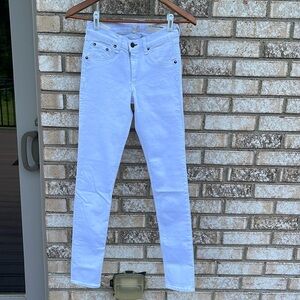 Rag and bone white skinny jeans 27”